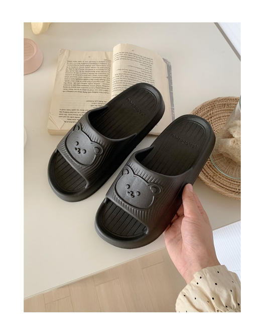 软萌可爱小熊拖鞋男女室内居家防滑踩屎感情侣夏季夏凉拖鞋TZ 商品图8