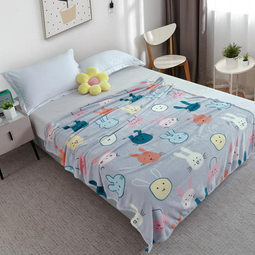 【洁丽雅】 萌萌兔搭搭毯 JLY-TD897 150*200cm 商品图0