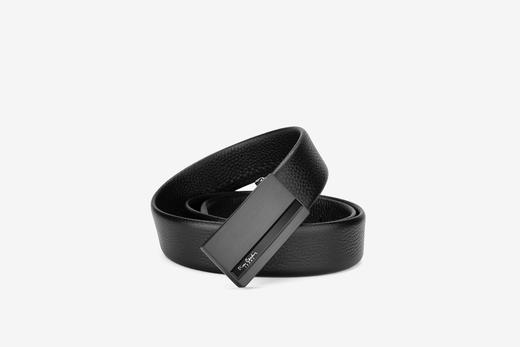 皮尔卡丹男士牛皮皮带经典大气头层牛皮商务都市自动扣男士腰带高级感牛皮男式裤腰带 商品图2