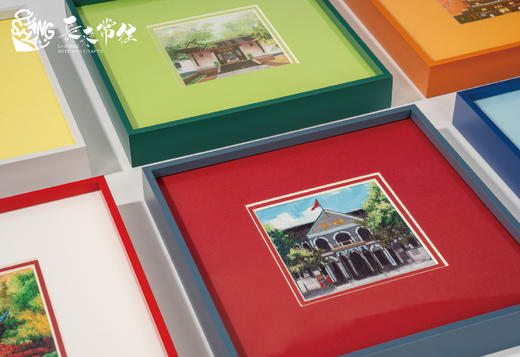 艷湘绣 长来常往 手工刺绣商务礼品摆件挂件 文创艺术摆件湘绣两面绣特产 商品图2