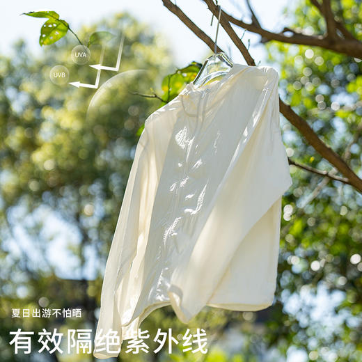 2025夏季轻薄防晒皮肤衣 UPF50+连帽拉链防水开衫外套 宽松防晒服上衣 商品图5