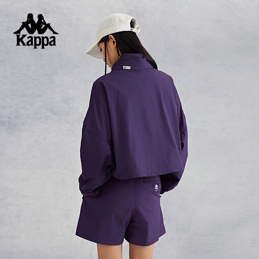 kappa卡帕背靠背夏季防泼水防晒衣外套女运动上衣夹克开衫防风衣K0E62FJ71 商品图3