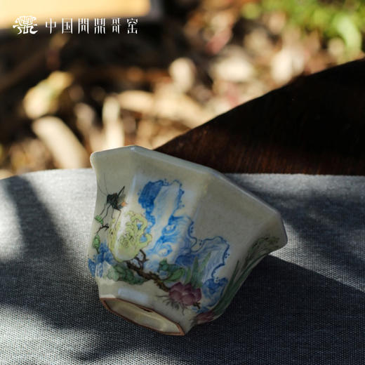 问鼎哥窑传世款八方杯（金盏银台） 商品图1