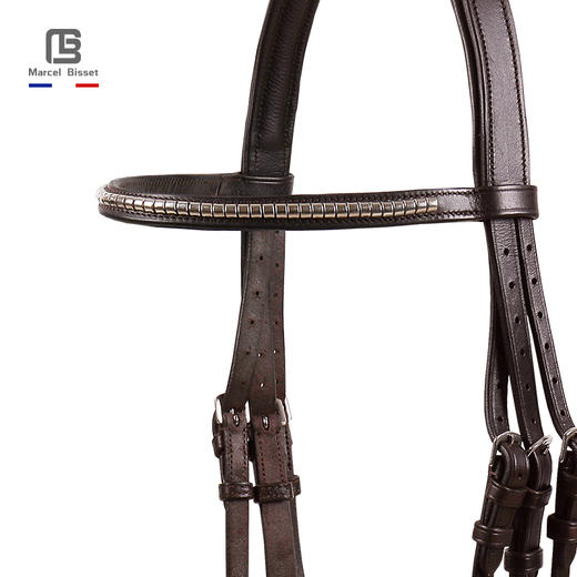 牛皮水勒僵欧洲进口骑马缰绳马术装备马匹用具骑马装备 商品图2