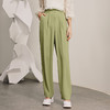 百搭通勤风阔腿裤西装裤碧湖绿宽腰直筒长裤MC88PA043G30 商品缩略图0