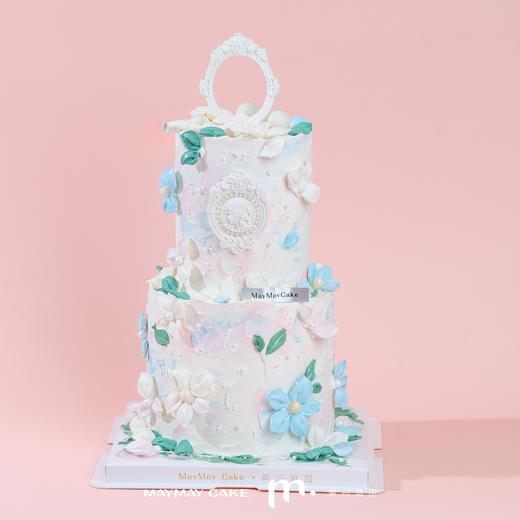 【提前一天预定】双层|超美复古巴洛克风蛋糕【D4809】 商品图1