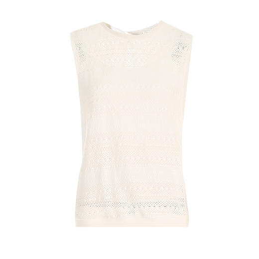 VIMAGE纬漫纪夏季新款气质蕾丝镂空无袖设计感无袖上衣V2113719 商品图6
