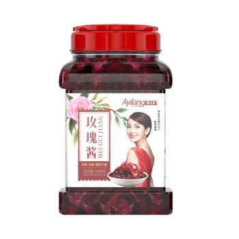 阿依郎 玫瑰花酱1kg（甜品冲饮厨房调味料 蜂蜜果酱冰粉烘焙馅料配料） 商品图1