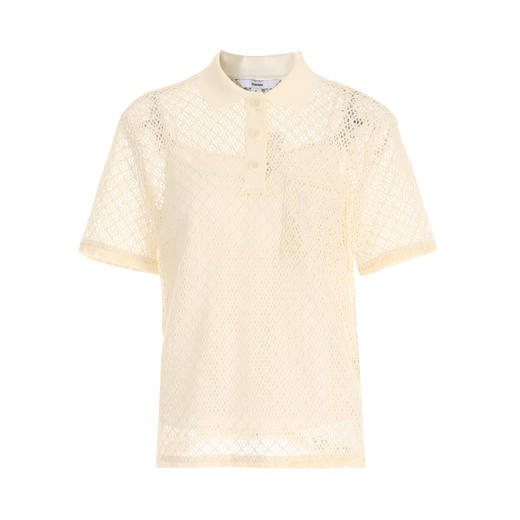 VIMAGE纬漫纪夏季新款钩花文艺度假风显瘦两件套polo短袖衬衫V2113729 商品图6