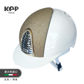 KEP马术头盔白色意大利进口儿童骑马头盔马术装备 CROMO 2