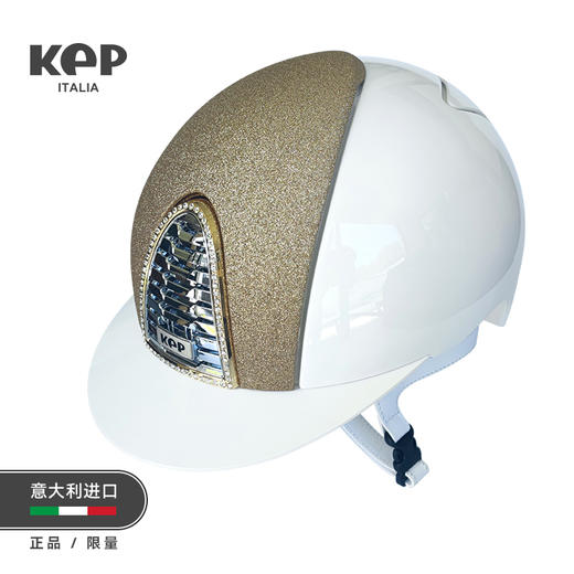 KEP马术头盔白色意大利进口儿童骑马头盔马术装备 CROMO 2 商品图0
