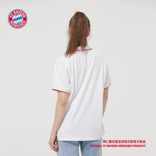 拜仁慕尼黑足球俱乐部 | 经典白色POLO衫队徽户外休闲足球迷用品 商品图3