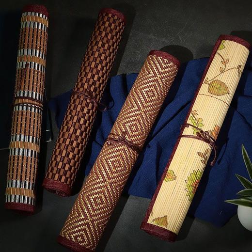 毛笔笔帘书法专用大中小号便携古风竹制收纳保护毛笔卷笔文房四宝 商品图6
