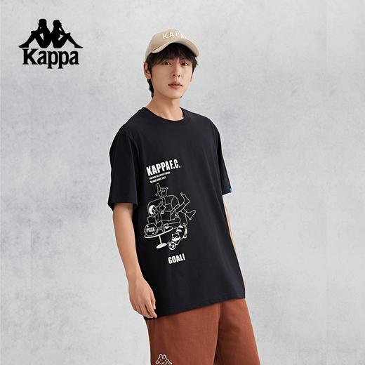 kappa卡帕背靠背夏季跑步运动上衣2024新款t恤男短袖休闲半袖男款K0E52TD14 商品图1