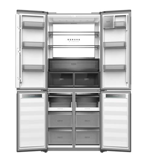美菱（MeiLing）（202777）【双系统】506升十字双开门四门冰箱 家用超薄底部散热零嵌入双变频全空间净味大容量冰箱 BCD-506WP9BDZ【599mm零嵌】冰晶白 商品图2