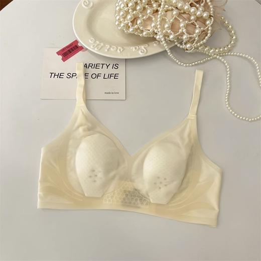【超薄款凉感无痕内衣】小胸聚拢上托 透气冰丝兔耳朵无钢圈文胸胸罩 商品图8