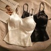 「买1送1！59.9到手两件」中国风国潮提花缎面吊带背心 女带胸垫高级感小众短款打底上衣 商品缩略图0