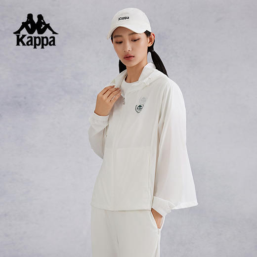 kappa卡帕背靠背运动防晒衣女款夏季2024新款防泼水开衫上衣夹克 商品图2