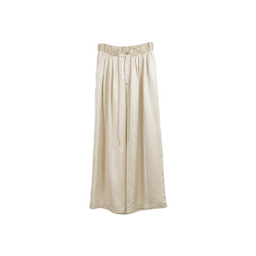 绽放279朵[限量]/浅香槟色天丝亚麻宽松直筒阔腿裤老钱风长裤 商品图4