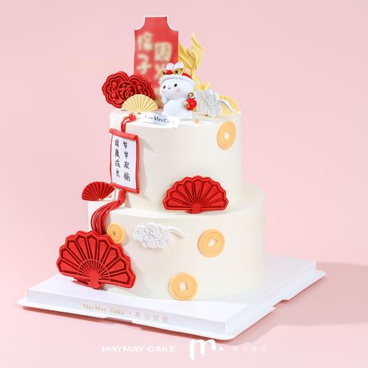 【提前一天预定】双层|中国风·周岁蛋糕【C4807】 商品图0