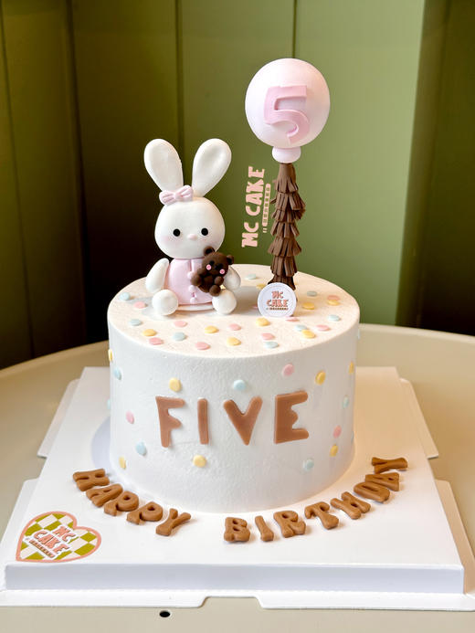小兔子气球玩偶定制蛋糕 商品图1