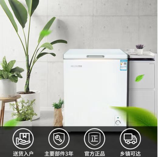 美菱冰柜（202758） 超低温减霜冰柜冷藏冷冻单温转换小冷柜一级能效节能 小冰柜 143DTS【-35℃减霜】白色 143L 商品图0