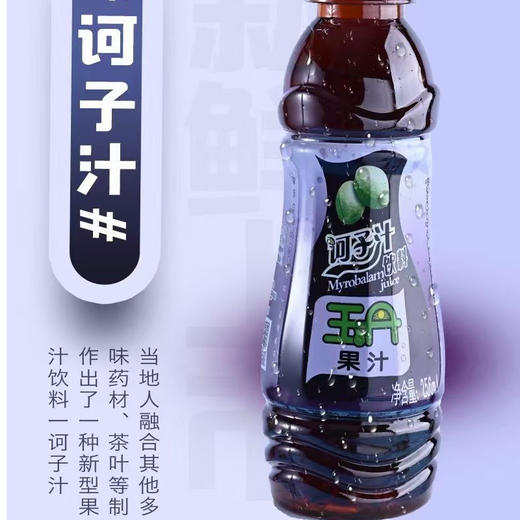 玉丹诃子汁饮料256ml/瓶 商品图0