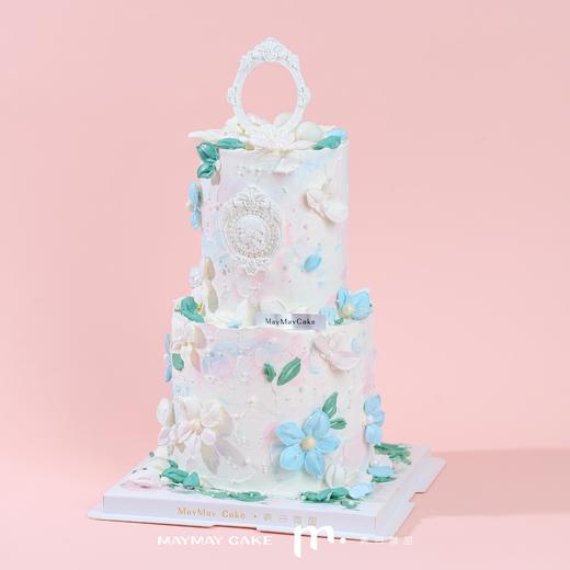 【提前一天预定】双层|超美复古巴洛克风蛋糕【D4809】 商品图0