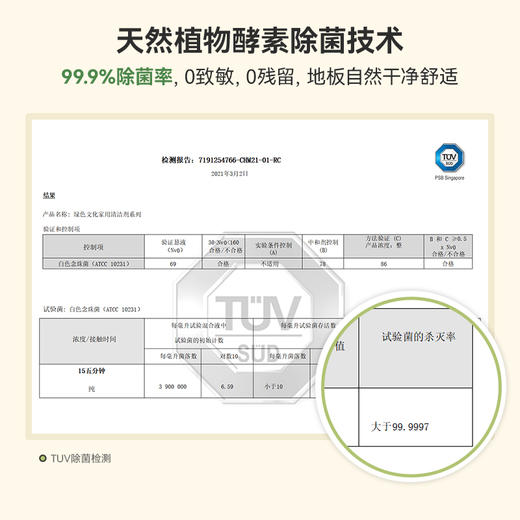 Green Kulture 露力可酵素地板清洁剂浴室木地板瓷砖除垢除菌 1000ml 商品图1