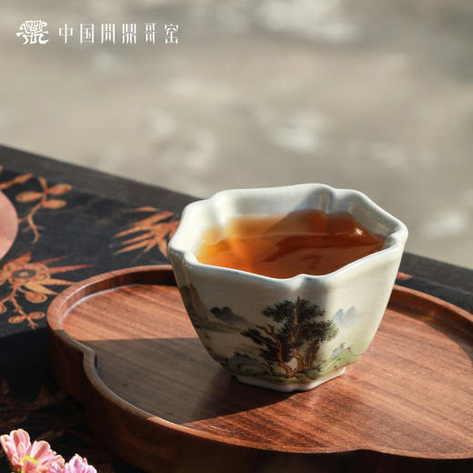 问鼎哥窑寿方杯(静谧山林)（缺货） 商品图1