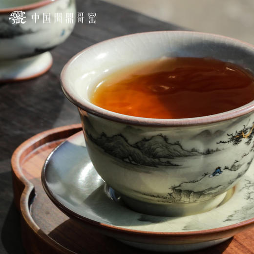 问鼎哥窑精工款惠德盖碗（山水悠悠） 商品图1