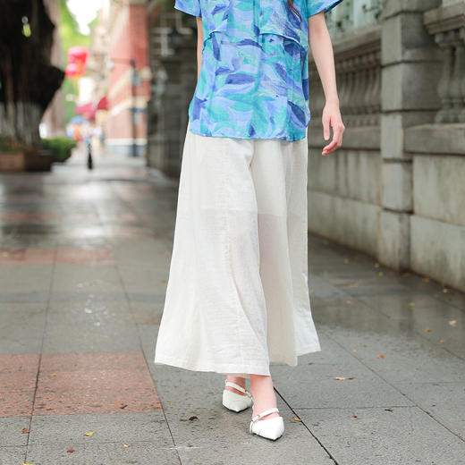 白色百搭 | 幽月明心阔腿裤 | 现货加急发 商品图3