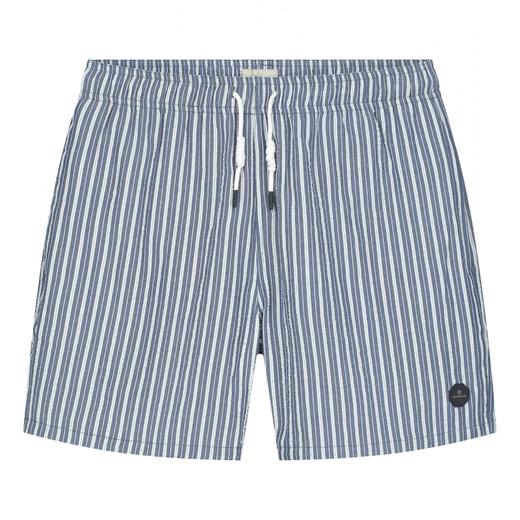 DSTREZZED 男士夏日速干泡泡纱条纹休闲慢跑短裤 薄款宽松时尚 商品图0