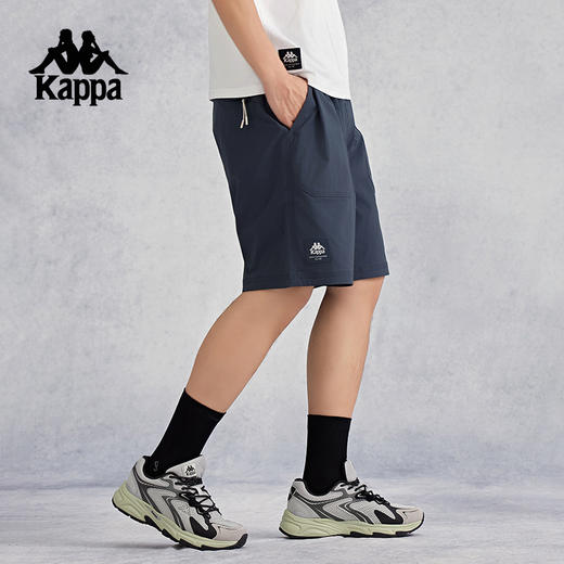 kappa卡帕背靠背短裤男夏季2024新款休闲宽松防泼水运动裤五分裤K0E52DY81 商品图3