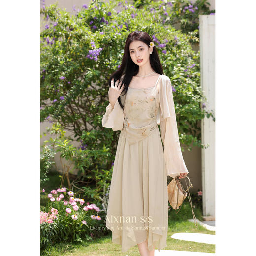 鹿向南「江南烟雨」新中式新款女夏设计感开衫L35330SY-1 商品图3