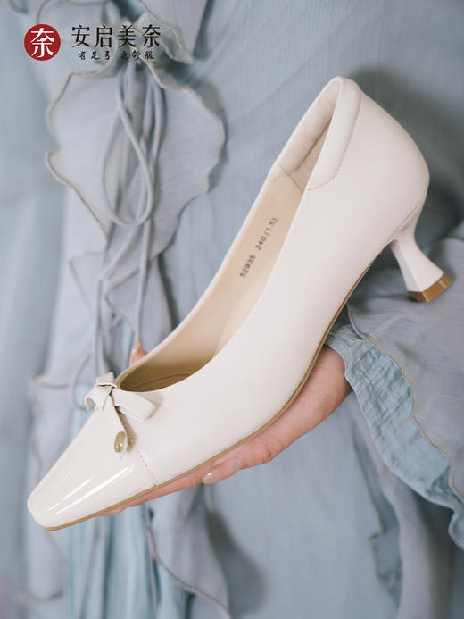 ARCH CONTACT安启美奈浅口高跟鞋羊皮材质52935 商品图1