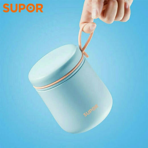 苏泊尔（SUPOR）苏泊尔焖烧杯316L不锈钢1人小巧便携500ml粥罐KC50CT70保温杯饭盒 KC50CT70海盐蓝 商品图4
