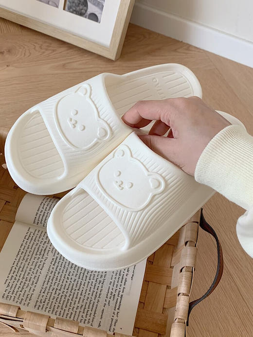 软萌可爱小熊拖鞋男女室内居家防滑踩屎感情侣夏季夏凉拖鞋TZ 商品图7