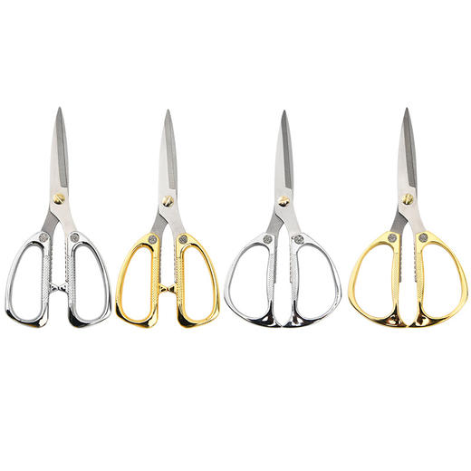 「9.9元包邮！多功能厨房剪」不锈钢剪刀厨房家用多功能鸡骨剪食物烤肉剪子金银色喜庆剪用品 商品图4