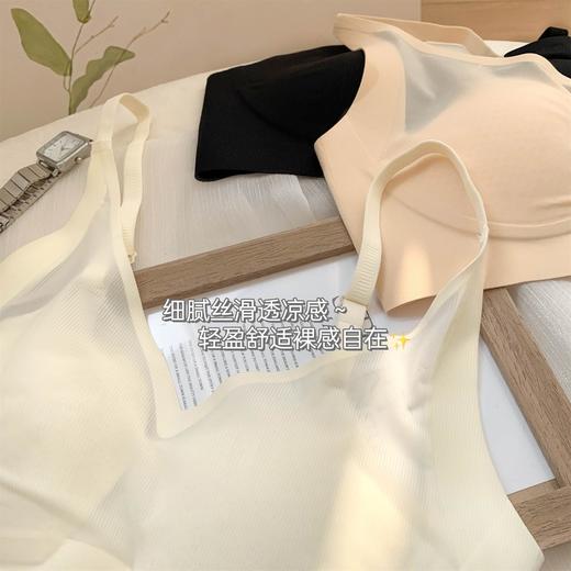 夏季【超薄凉感无痕内衣】网纱薄款大胸显小 爆款芒果杯小胸聚拢文胸  商品图3