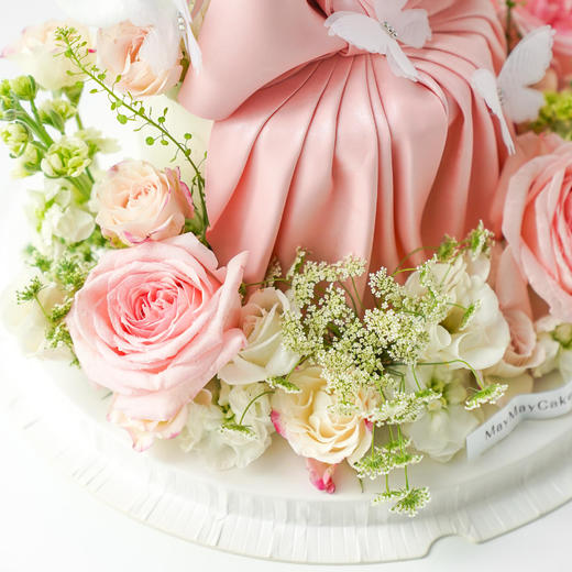 【提前一天预定】仙气飘飘|蝴蝶结蛋糕【D4814】 商品图2