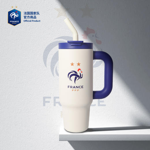 法国国家队官方商品 | 欧洲杯限定款大容量吸管杯姆巴佩正品周边 商品图1