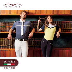 animo意大利进口马术短袖男夏季薄款马术上衣马术服装