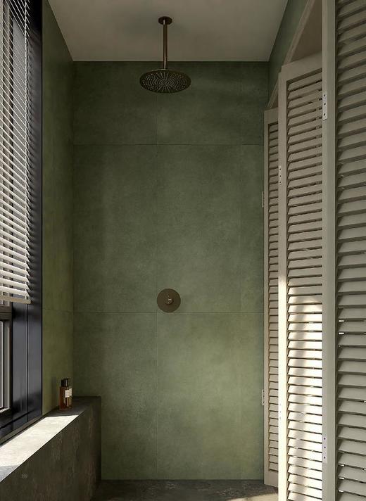 CHA-P61203 600*1200mm 哑面墨绿皮面瓷砖 商品图2