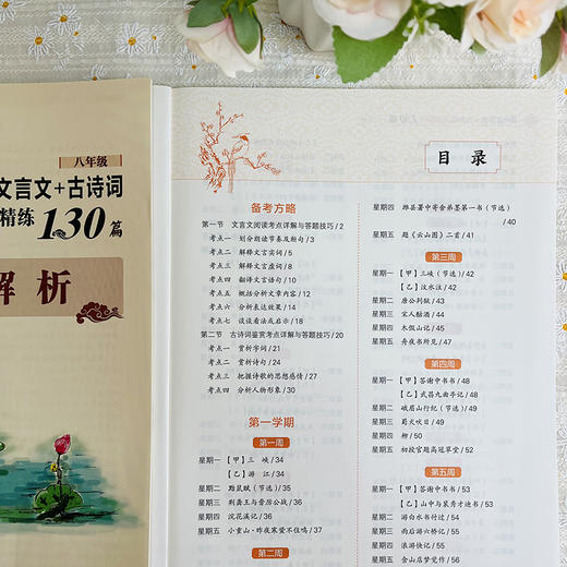 课外文言文+古诗词真题精练130篇 8年级 商品图3