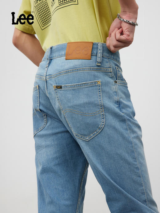 Lee商场同款709低腰修身锥形浅蓝男牛仔裤凉凉裤LMB1007093HN00FA00474 商品图4