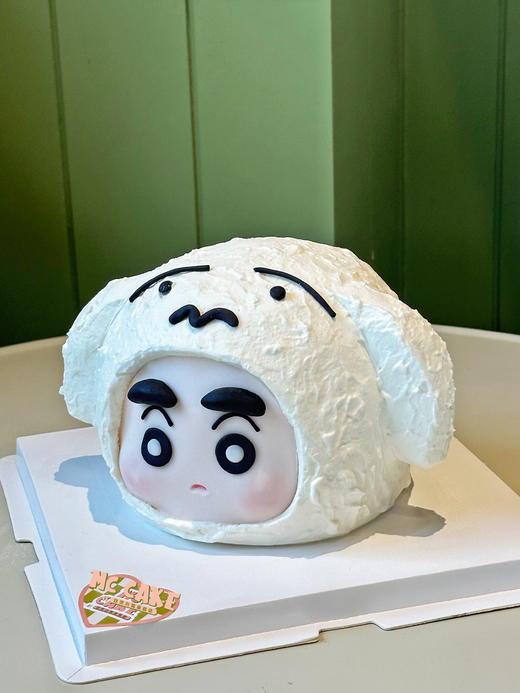 蜡笔小新小白狗狗头套蛋糕 商品图1