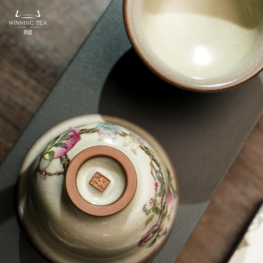 问鼎哥窑压手杯（多子多福）（福寿康宁）（福寿双全） 商品图4