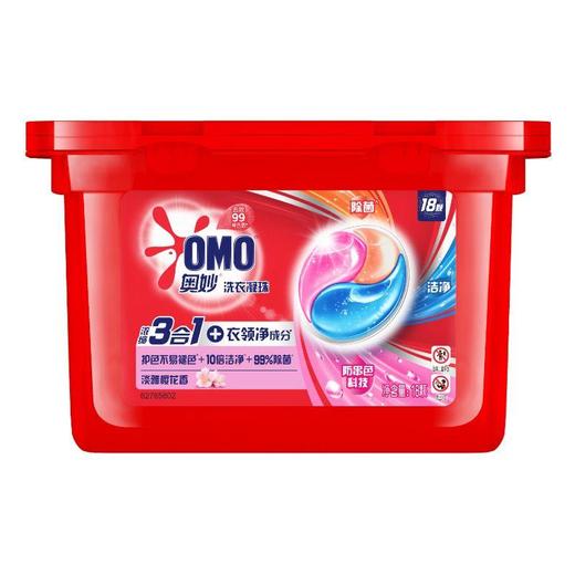 奥妙洗衣凝珠(三效同步淡雅樱花)189g(18颗) 商品图0