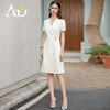 AD正式场合连衣裙女公务员上班族职业装子时尚减龄白色收腰西服裙 商品缩略图2
